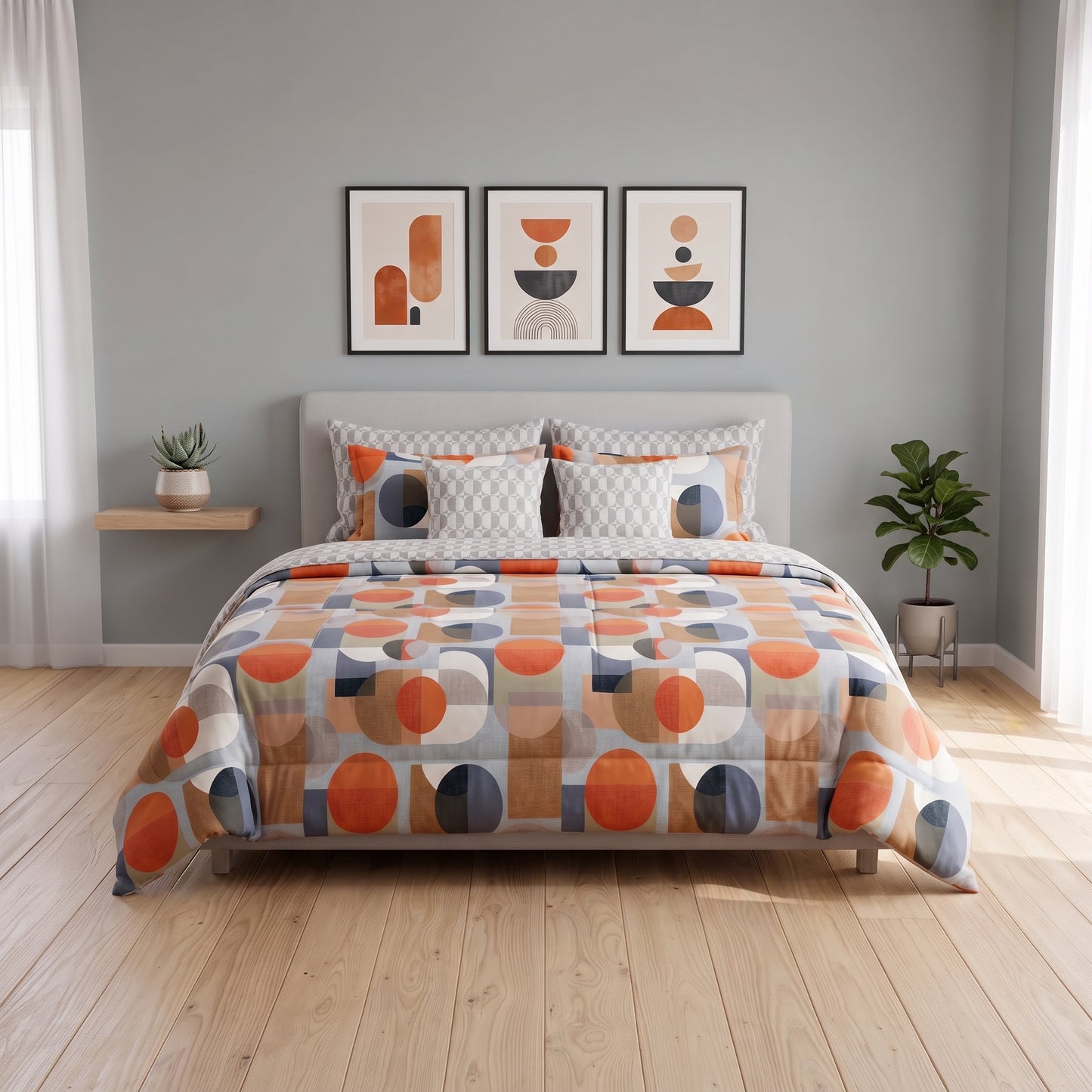 Mid-Century Abstract Duvet Cover Set