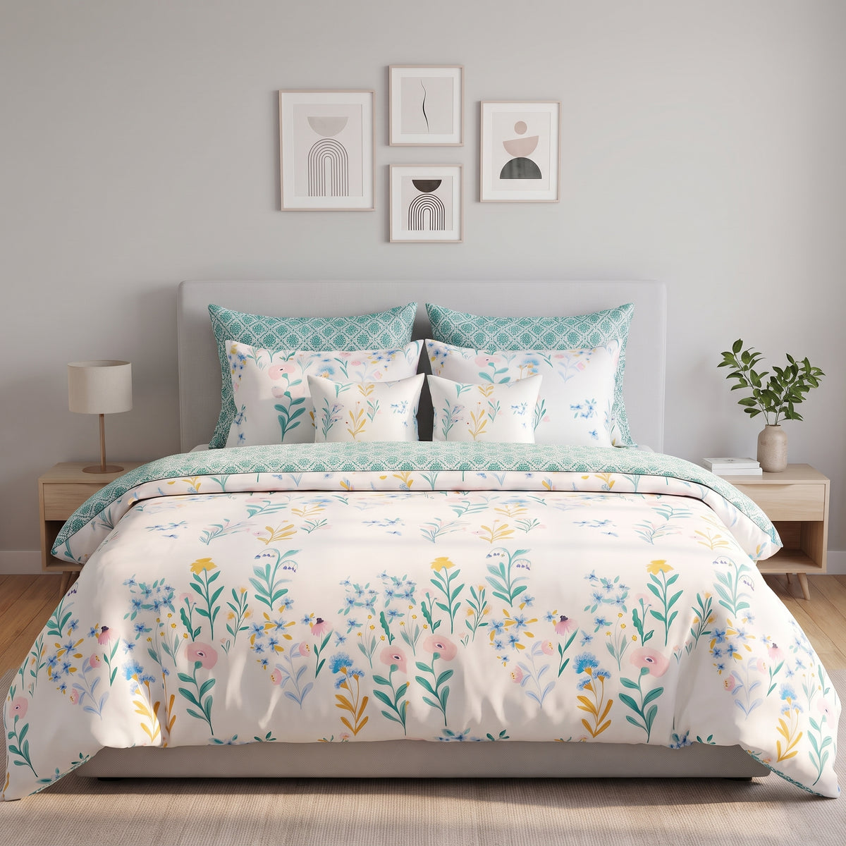 Spring Breeze Floral Comforter Set