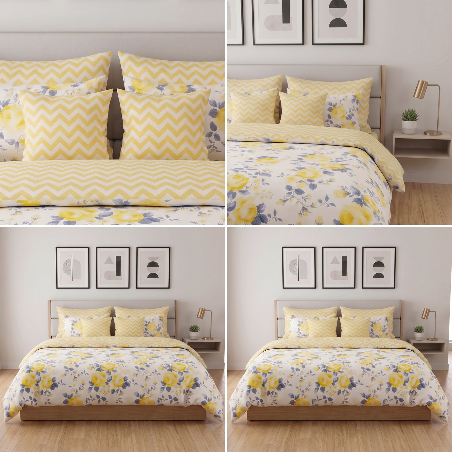 IV944 Cotton Comforter Set - Light Filling