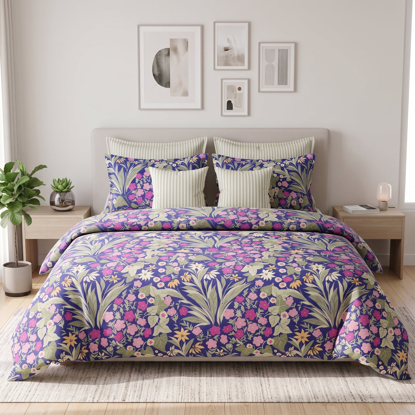 IV943 Cotton Duvet Cover Set - Without Filling