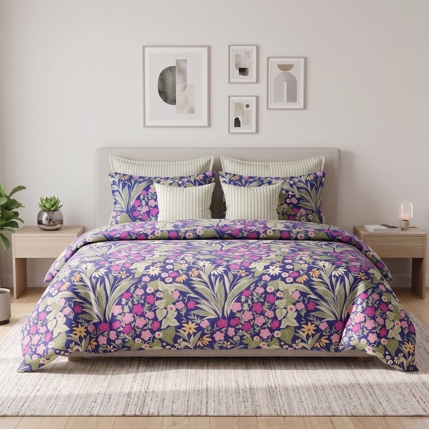 IV943 Cotton Comforter Set - Light Filling