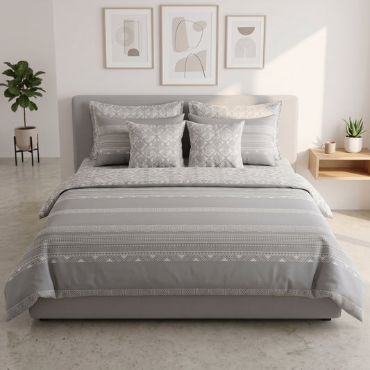 IV937 Woven Jacquard Cotton Satin Comforter Set