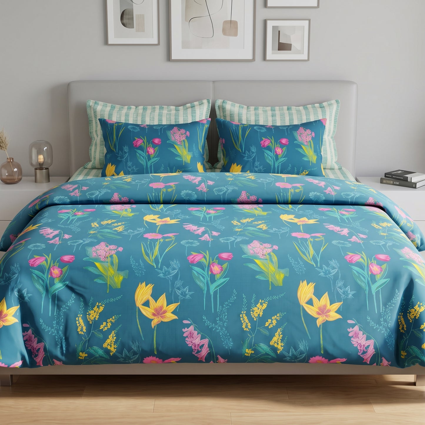 IV948 Cotton Comforter Set - Light Filling