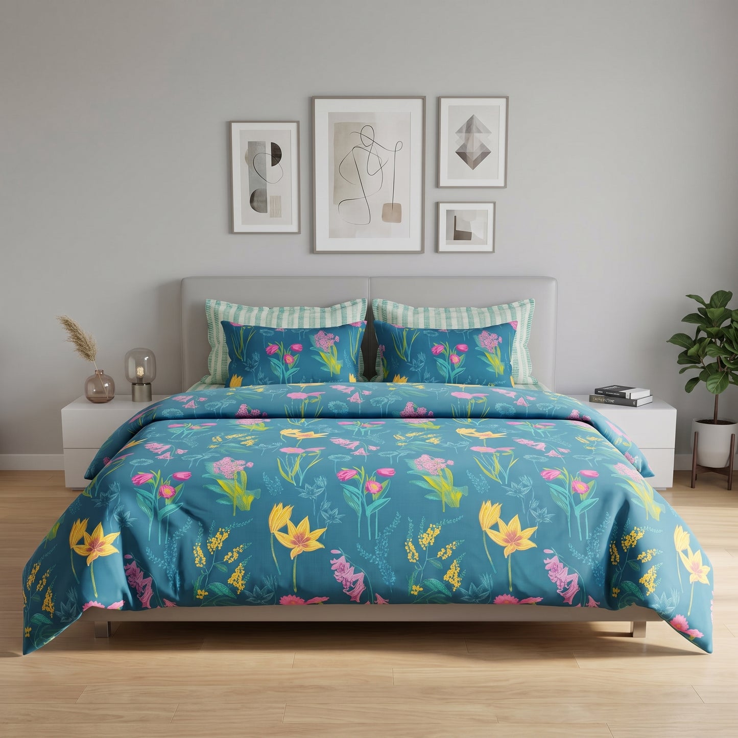 IV948 Cotton Duvet Cover Set - Without Filling