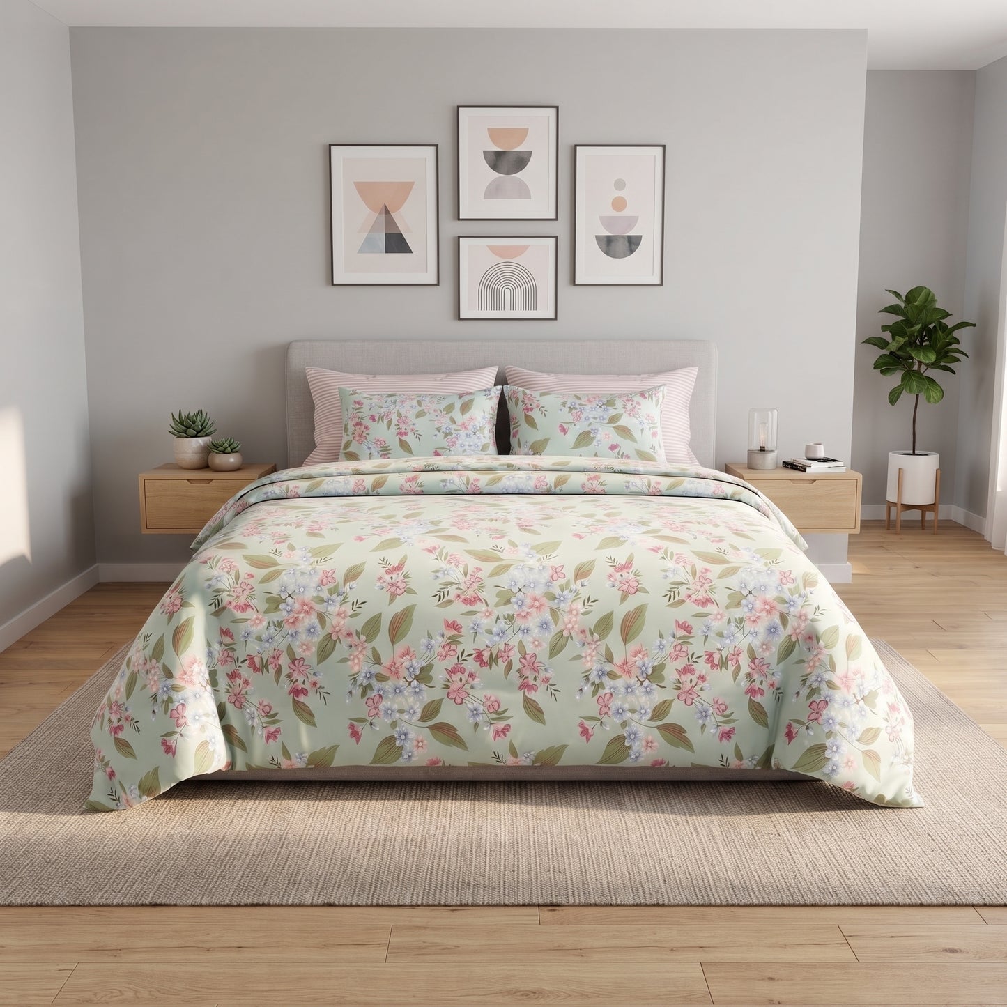 IV947 Cotton duvet Cover Set - Without  Filling