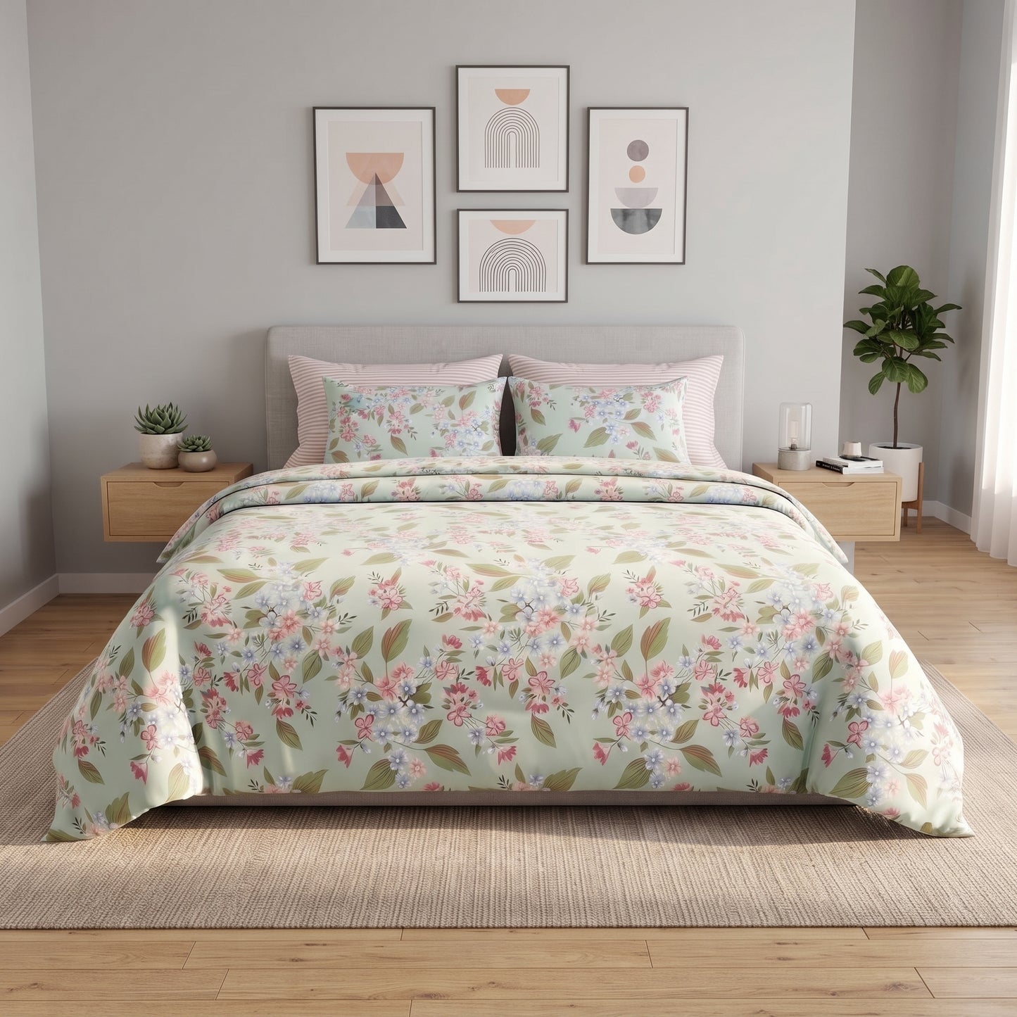 IV947 Cotton duvet Cover Set - Without  Filling