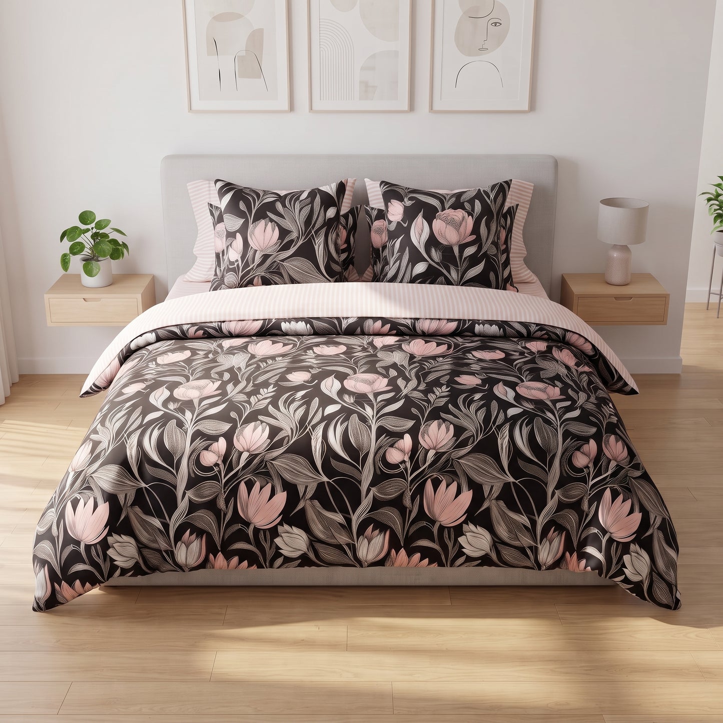 IV946 Cotton Duvet Cover Set - Without Filling