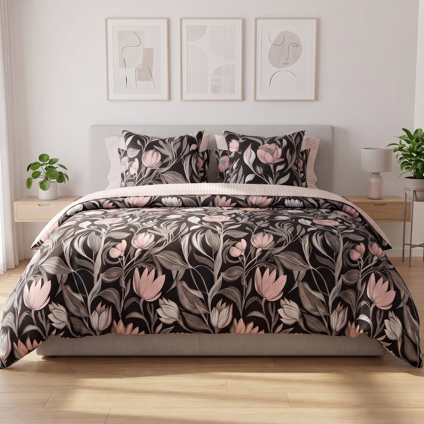 IV946 Cotton Comforter Set - Light Filling