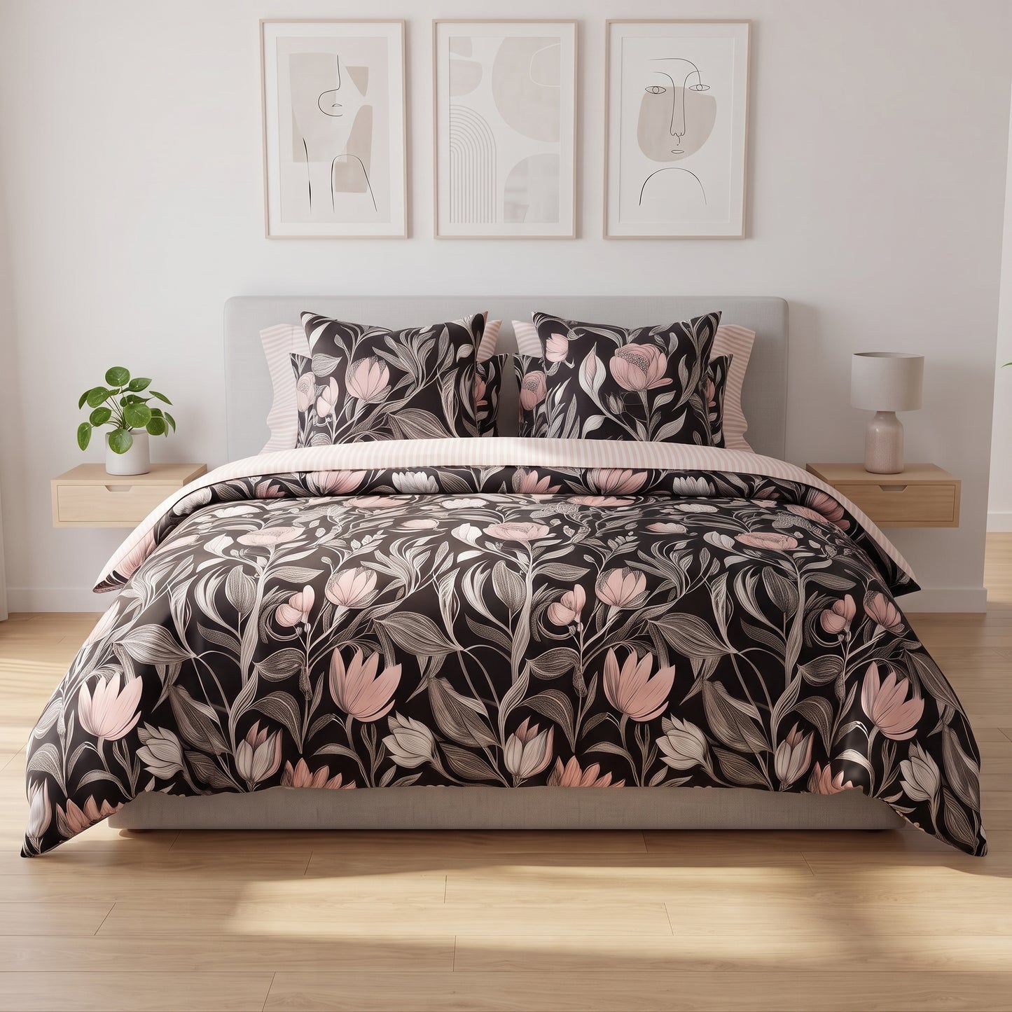 IV946 Cotton Comforter Set - Light Filling