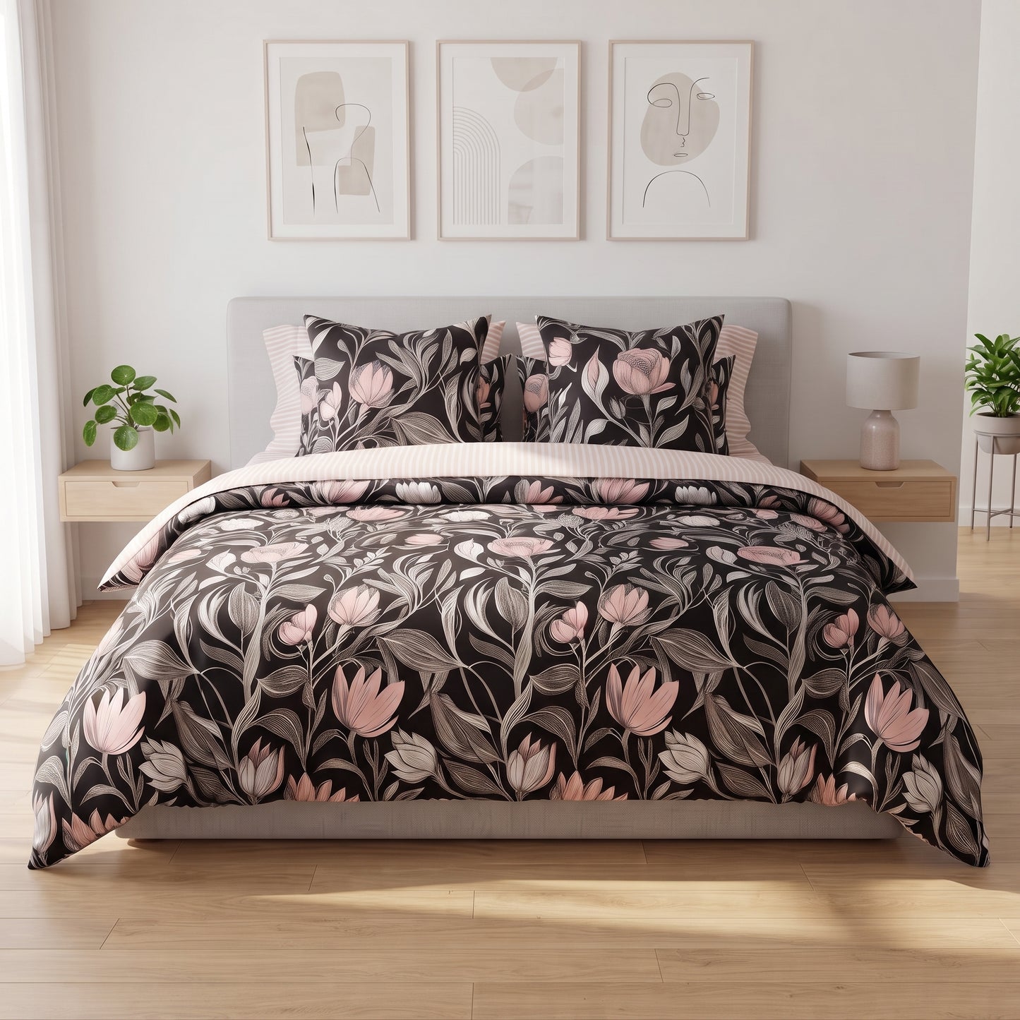IV946 Cotton Comforter Set - Light Filling