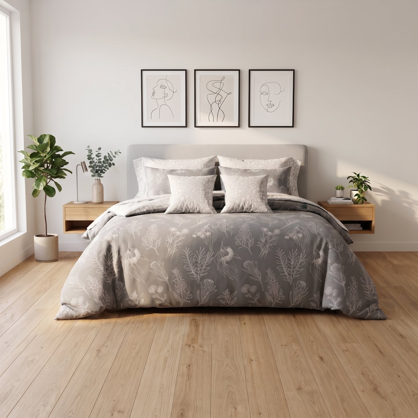 IV957 Cotton Comforter Set - Light Filling