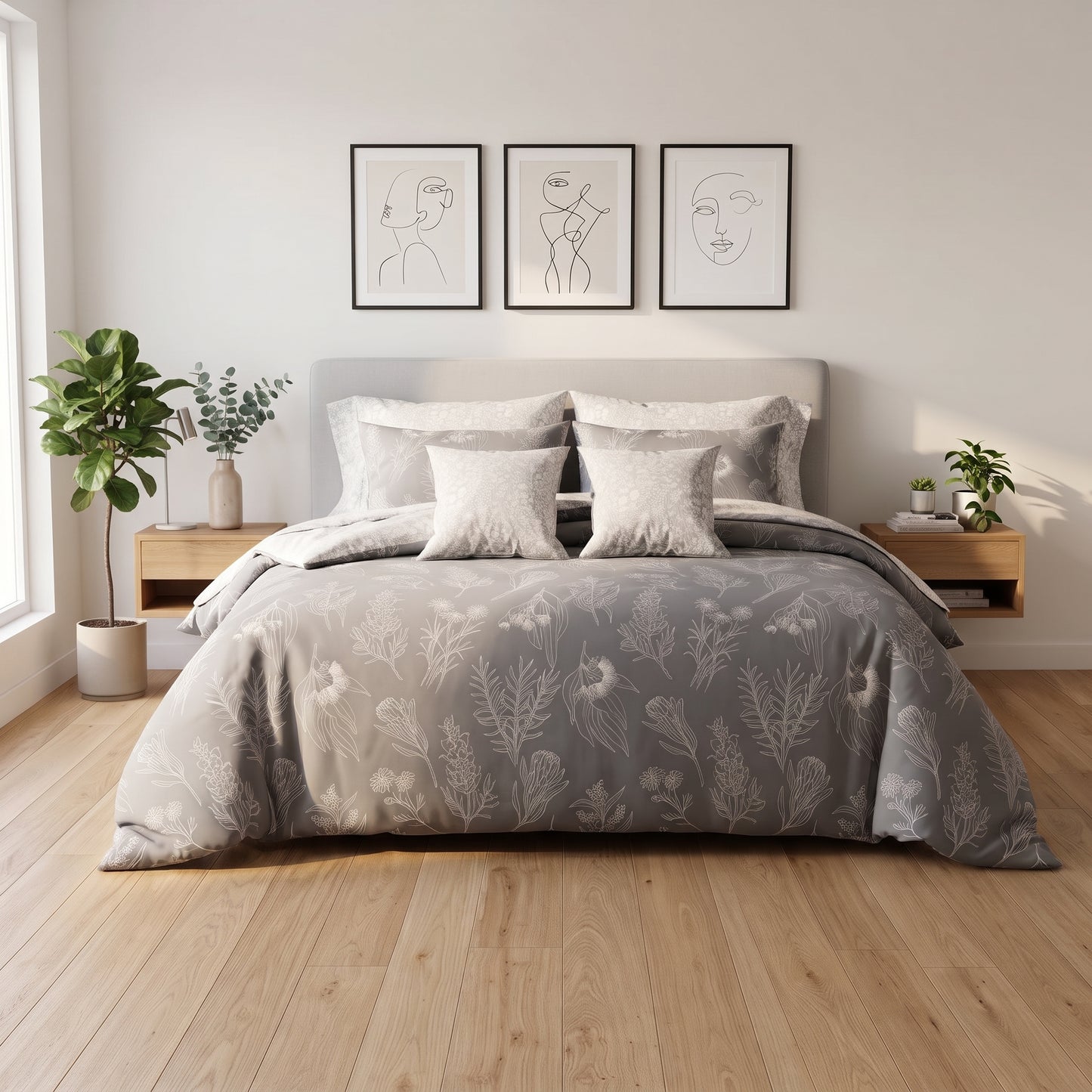 IV957 Cotton Comforter Set - Light Filling