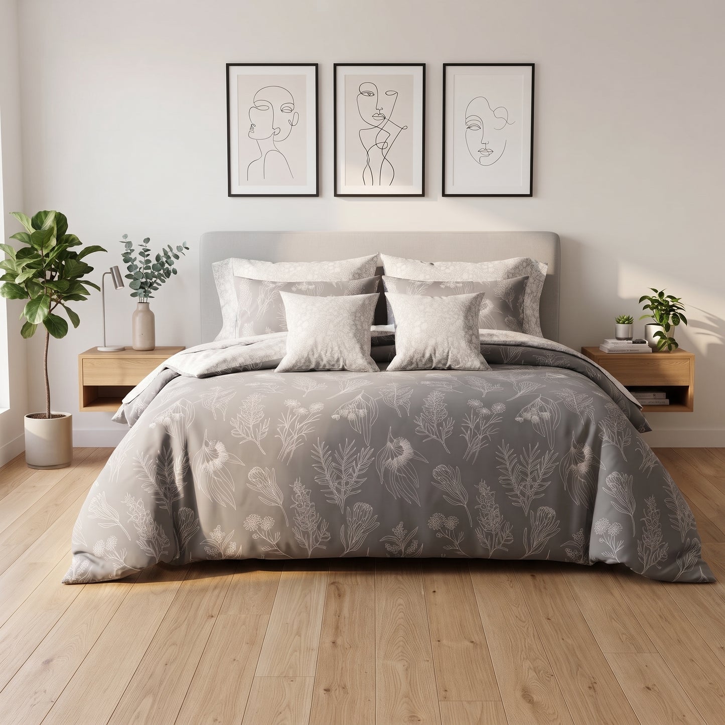 IV957 Cotton Comforter Set - Light Filling