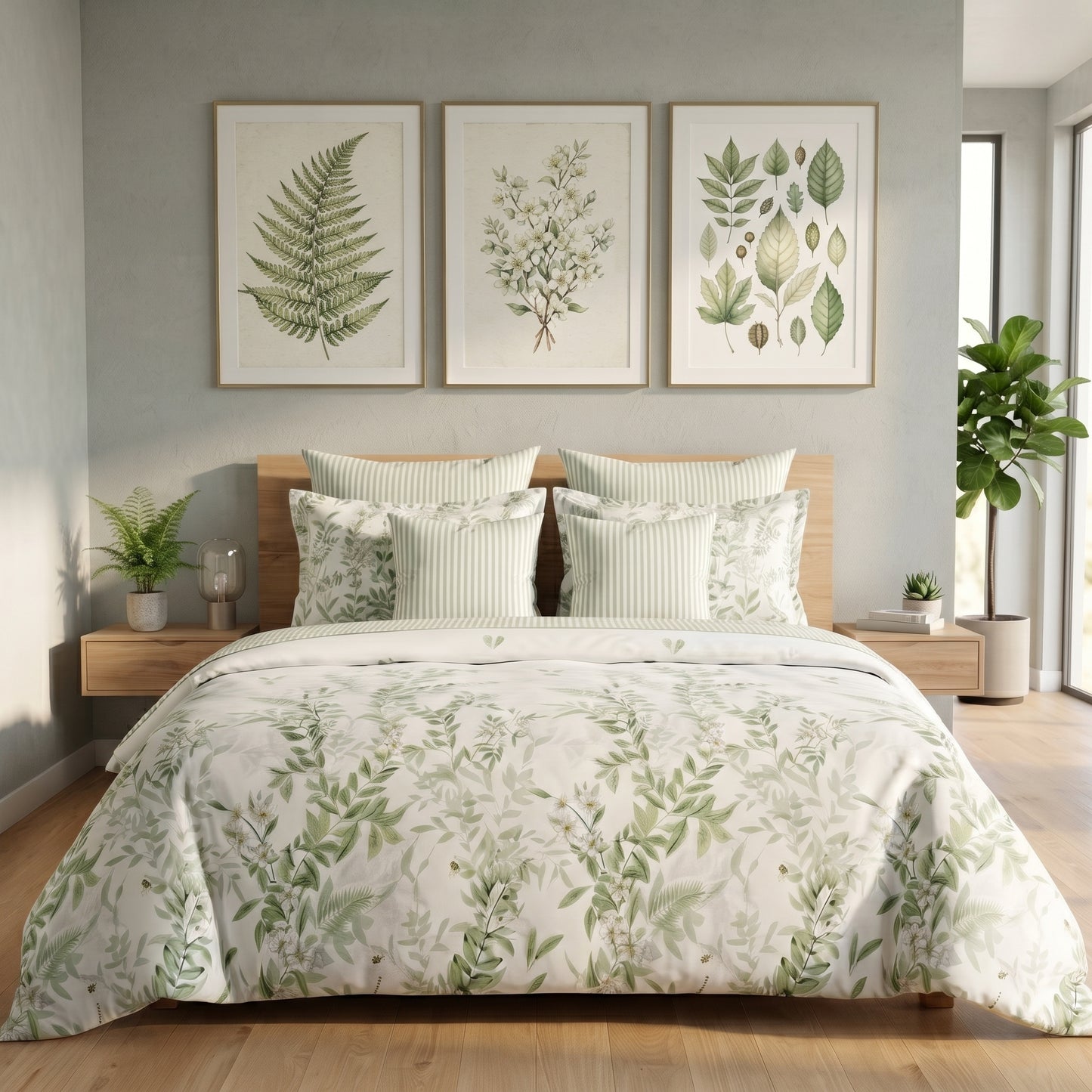 IV958 Cotton Comforter Set - Light Filling