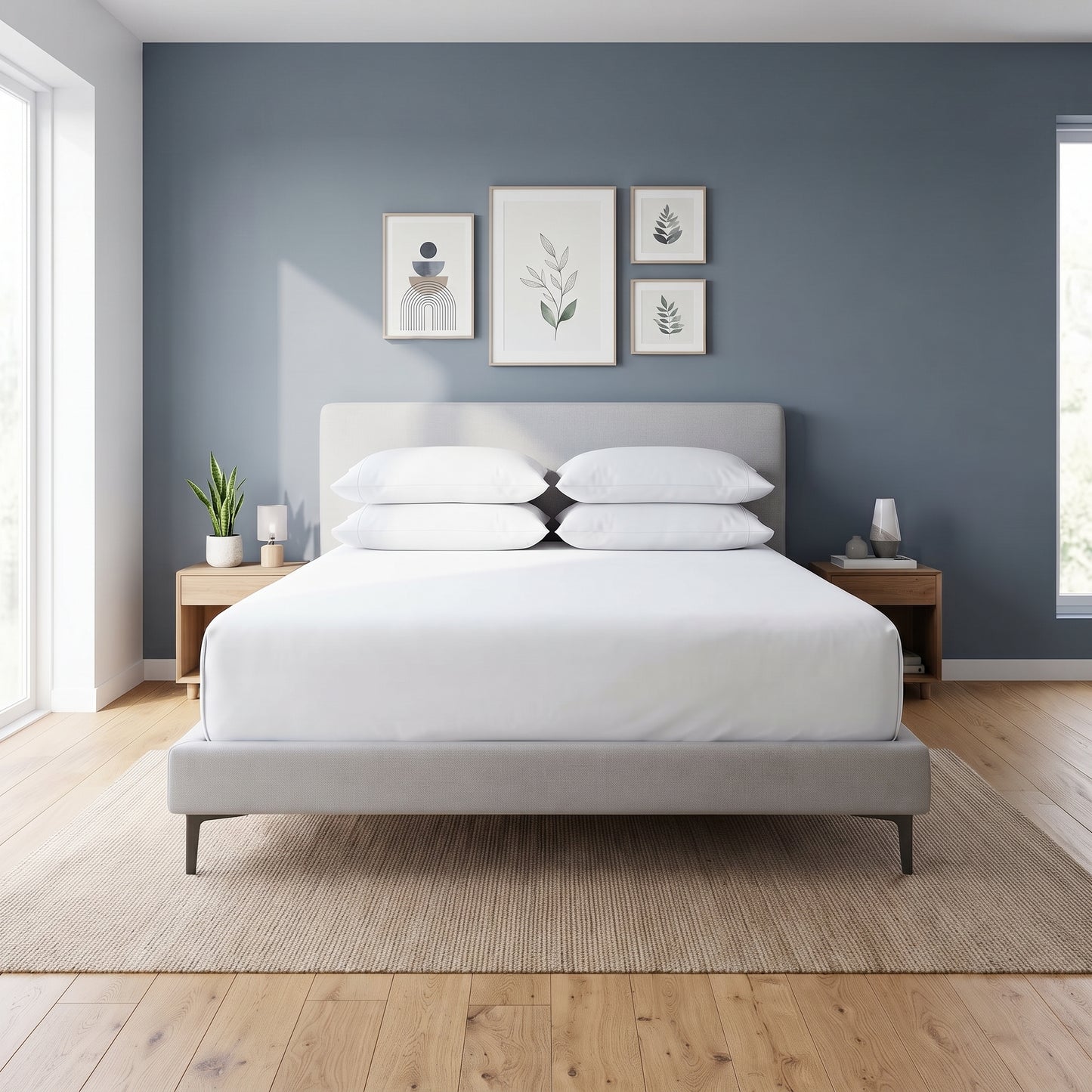 Ivy White Cotton Sheet