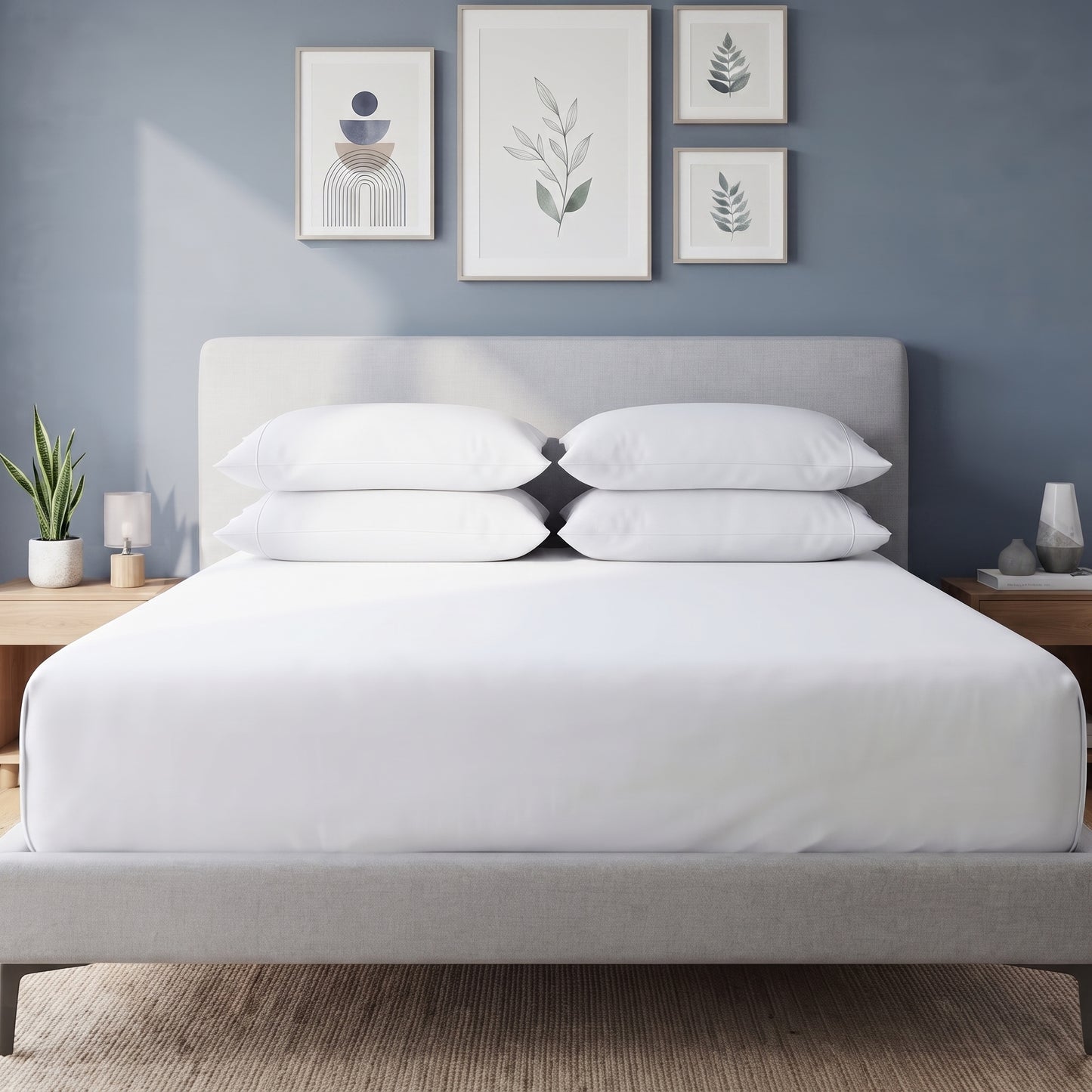 Ivy White Cotton Sheet