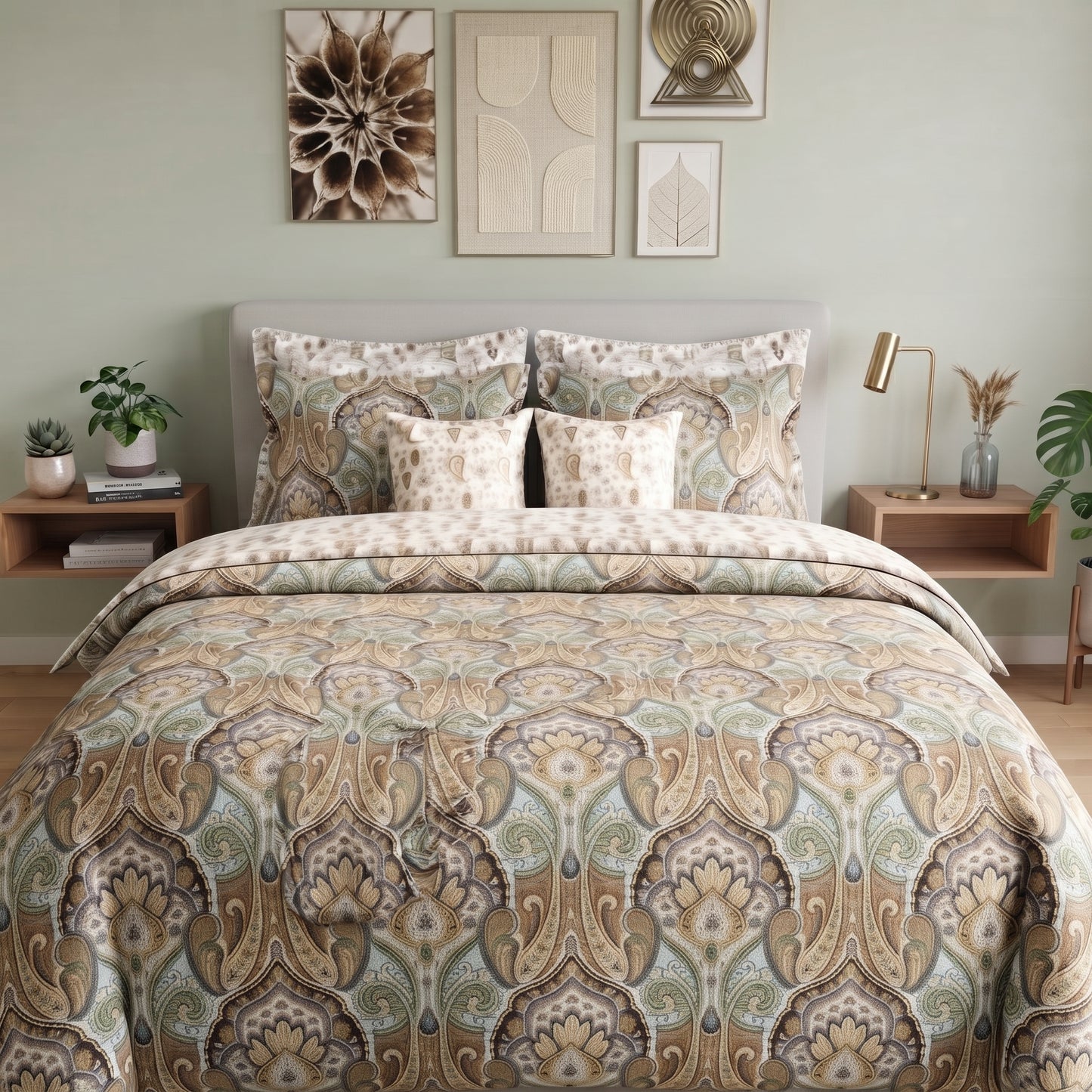 Desert Mirage Paisley Duvet Cover Set