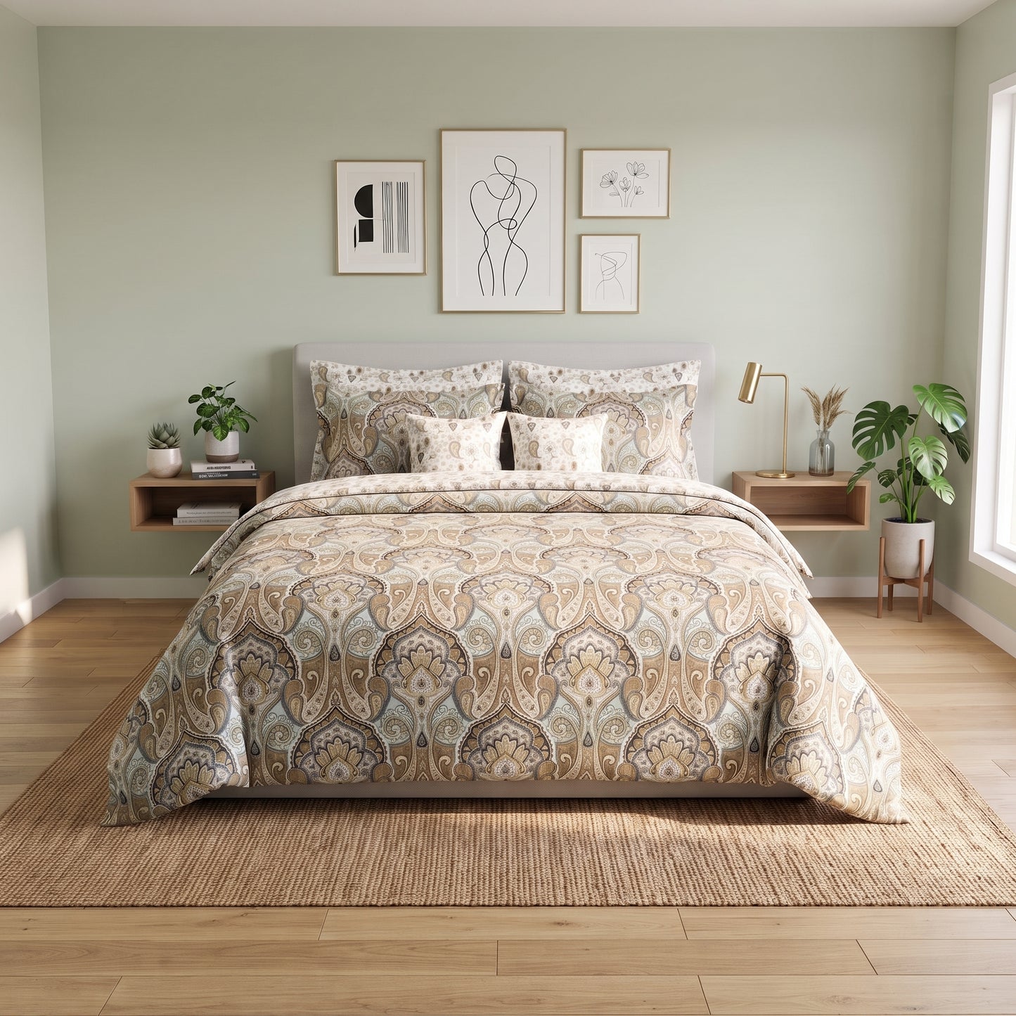 Desert Mirage Paisley Duvet Cover Set