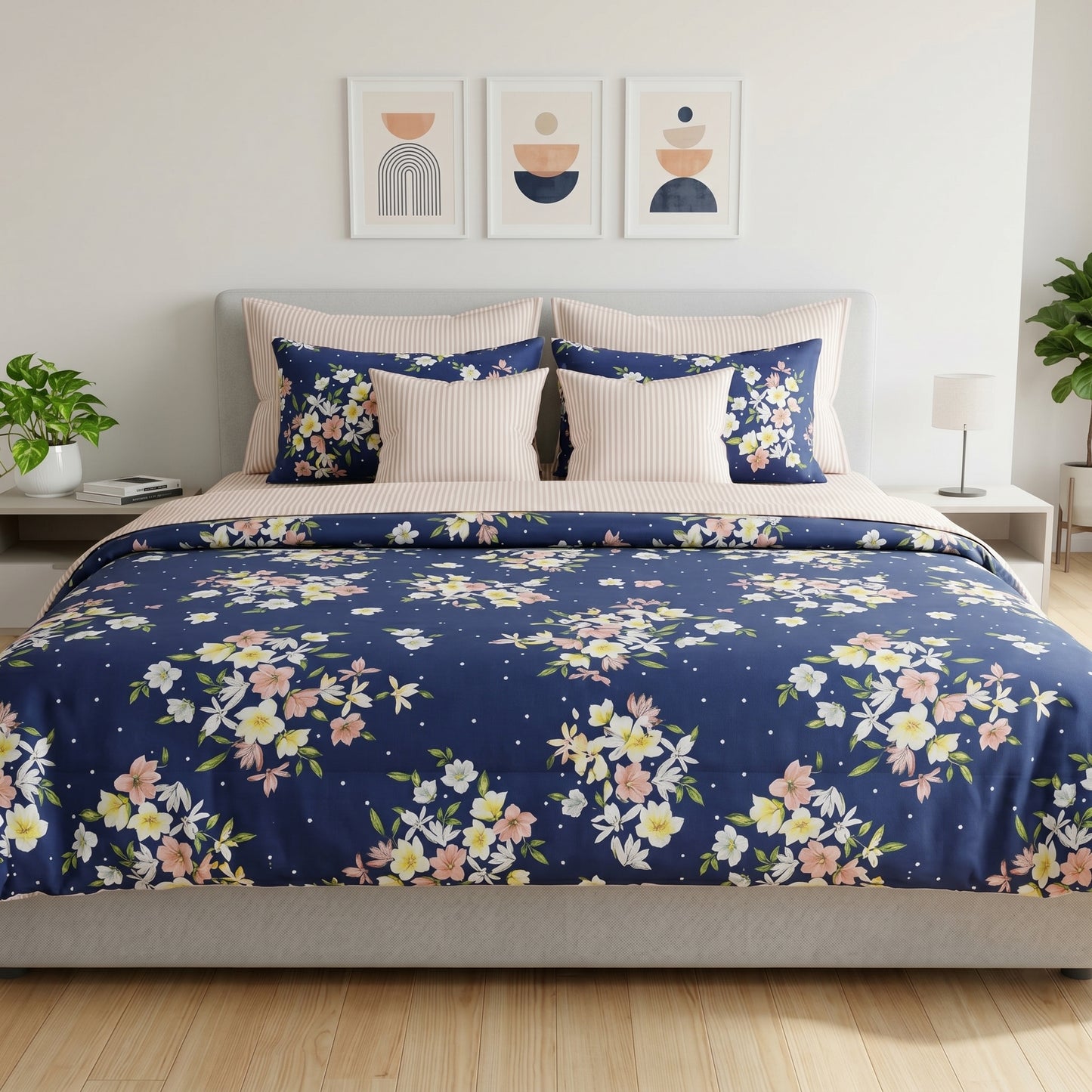 IV931 Cotton Comforter Set - Light Filling