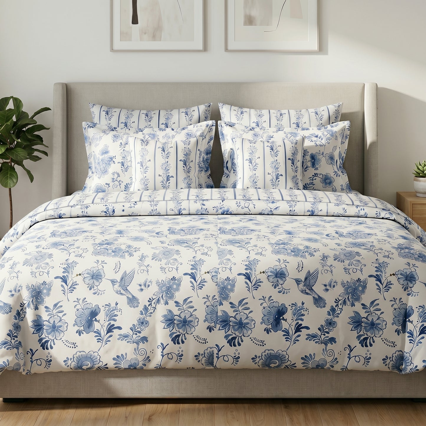 Indigo Veil Duvet Cover Set