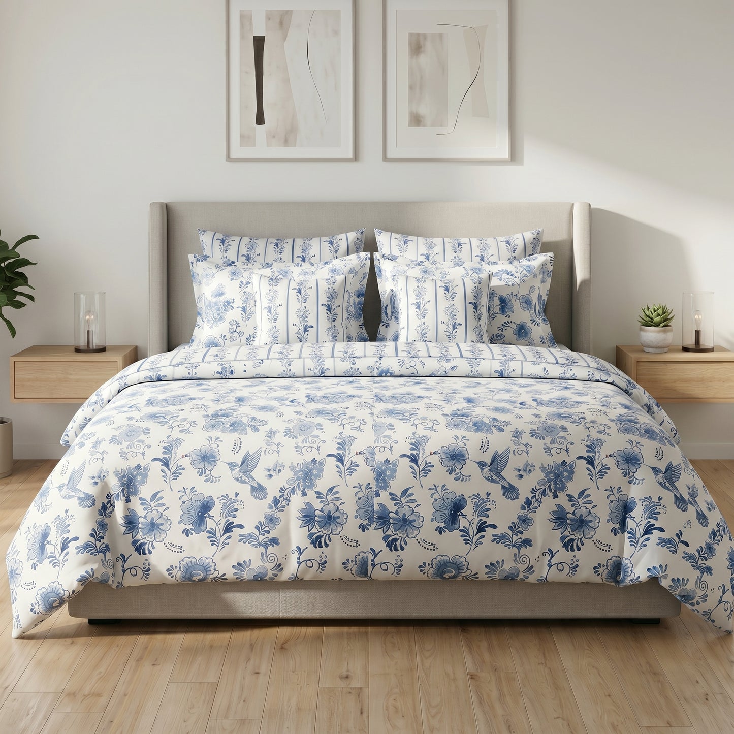 Indigo Veil Duvet Cover Set