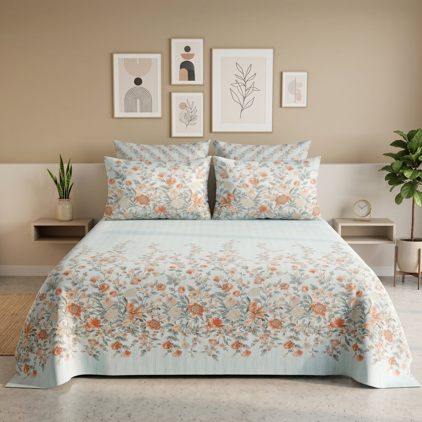 IVB008 Cotton Bed Sheet Set