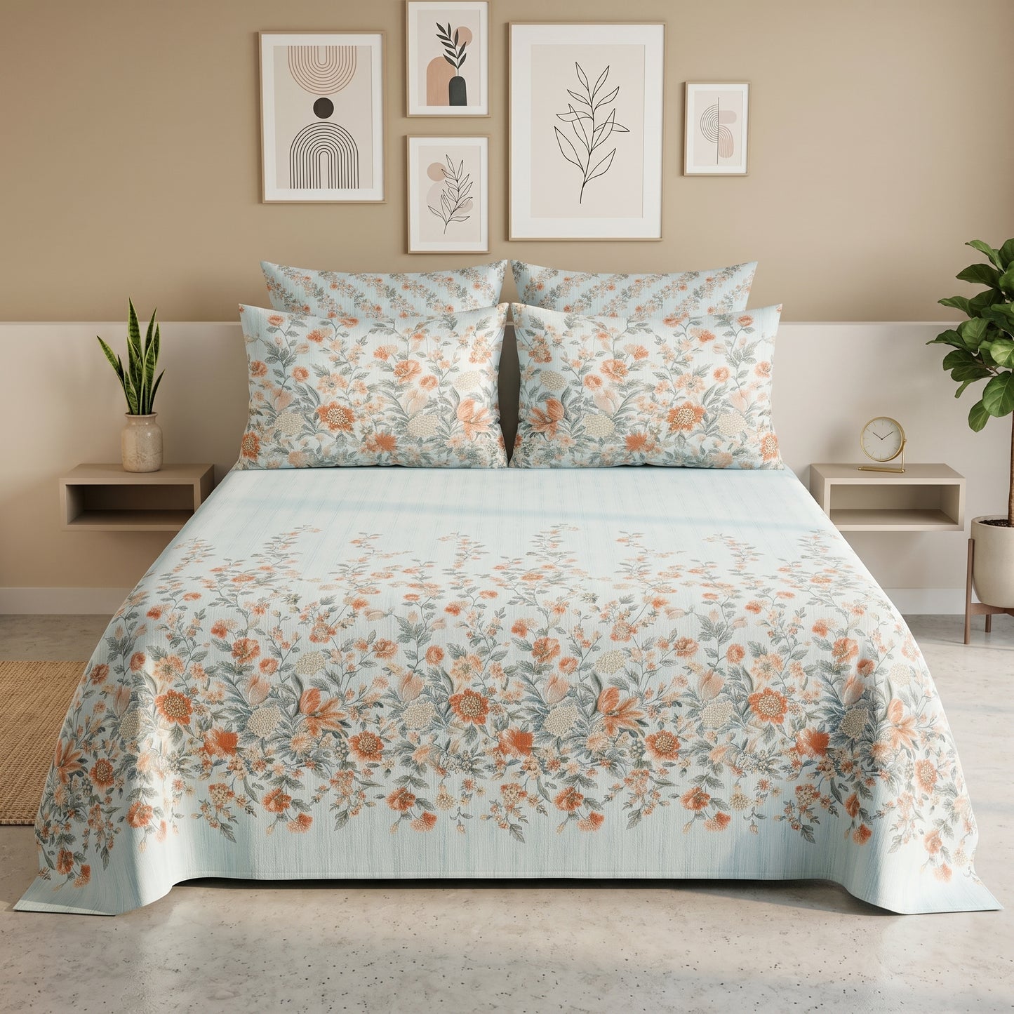IVB008 Cotton Bed Sheet Set