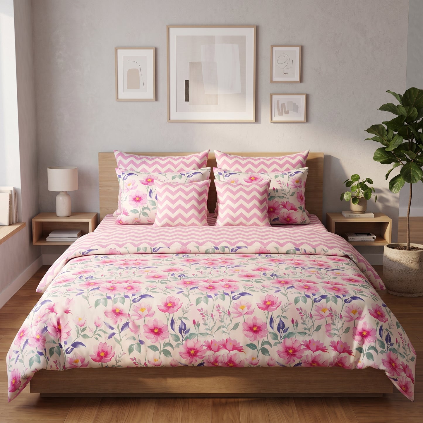 IV939 Cotton Comforter Set - Light Filling