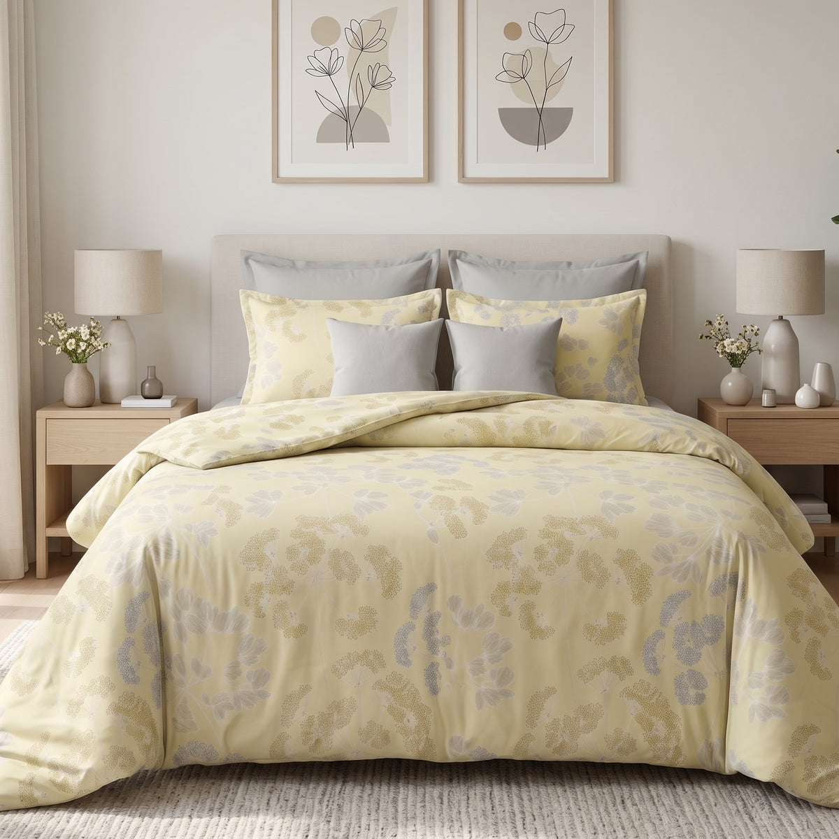 Buttercup Meadow Floral Comforter Set