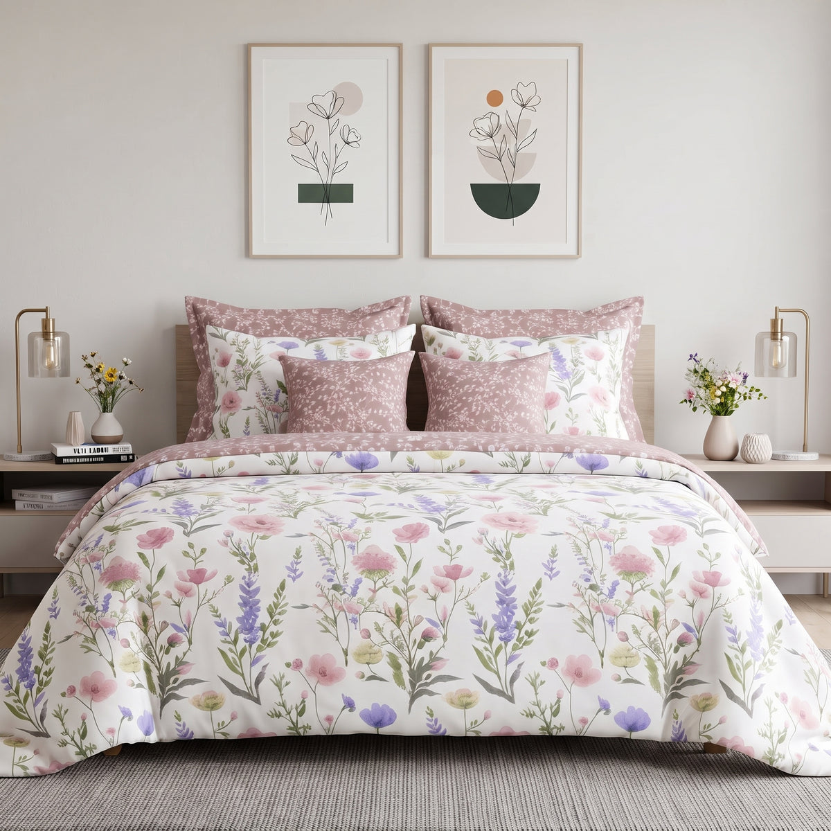Wildflower Blossom Duvet Cover Set