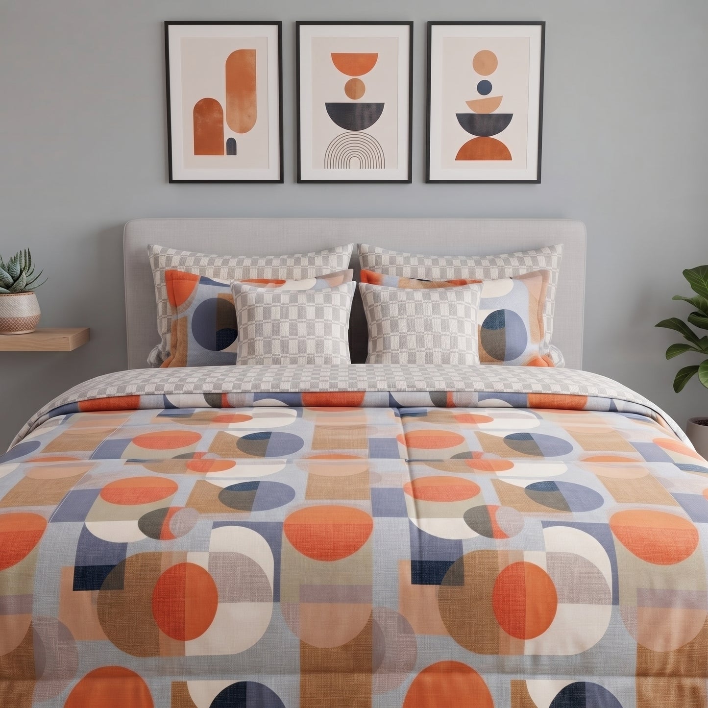 Mid-Century Abstract Duvet Cover Set