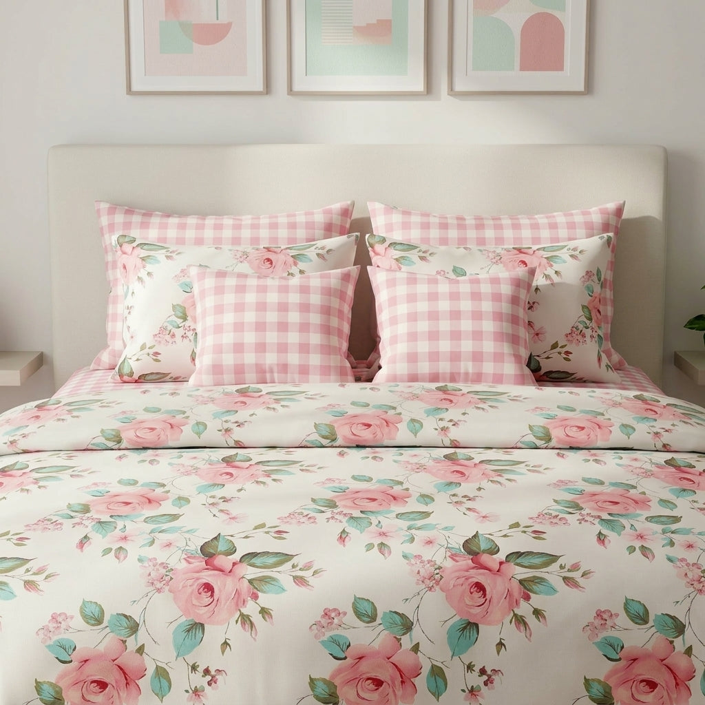 IV892 Cotton Comforter Set - Light Filling