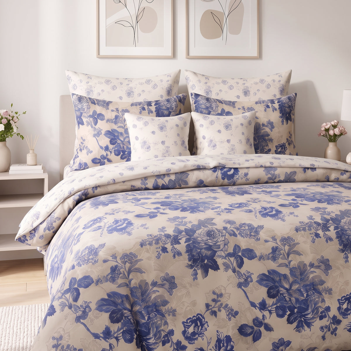 French Porcelain Duvet Cover Set