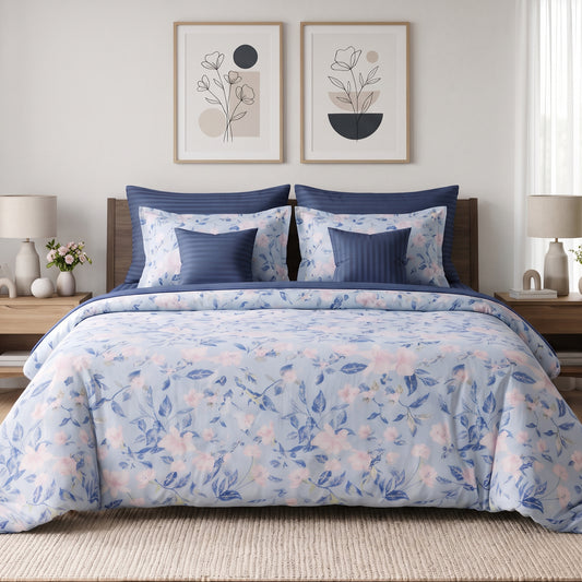 Twilight Hydrangea Duvet Cover Set