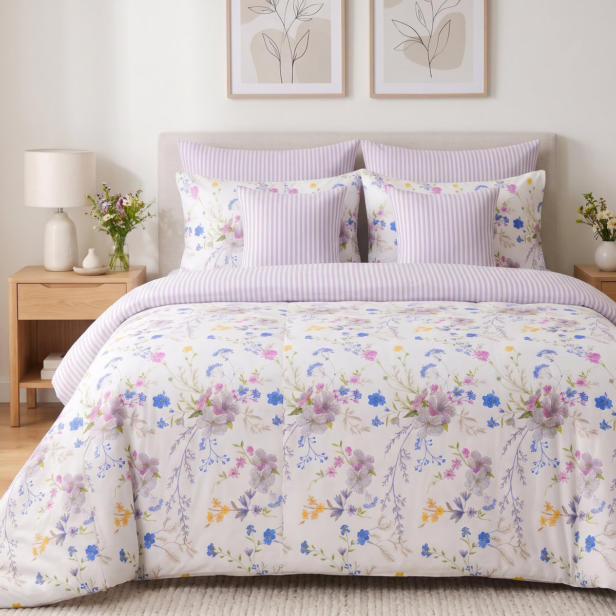 Lavender Meadow Reverie Duvet Cover Set