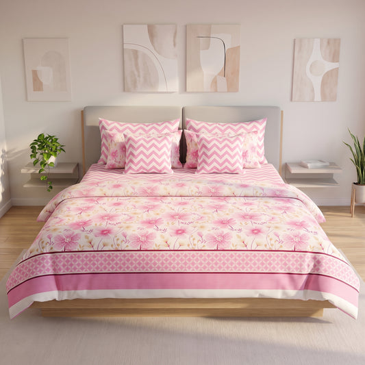 Rose Quartz Garden Comforter Set