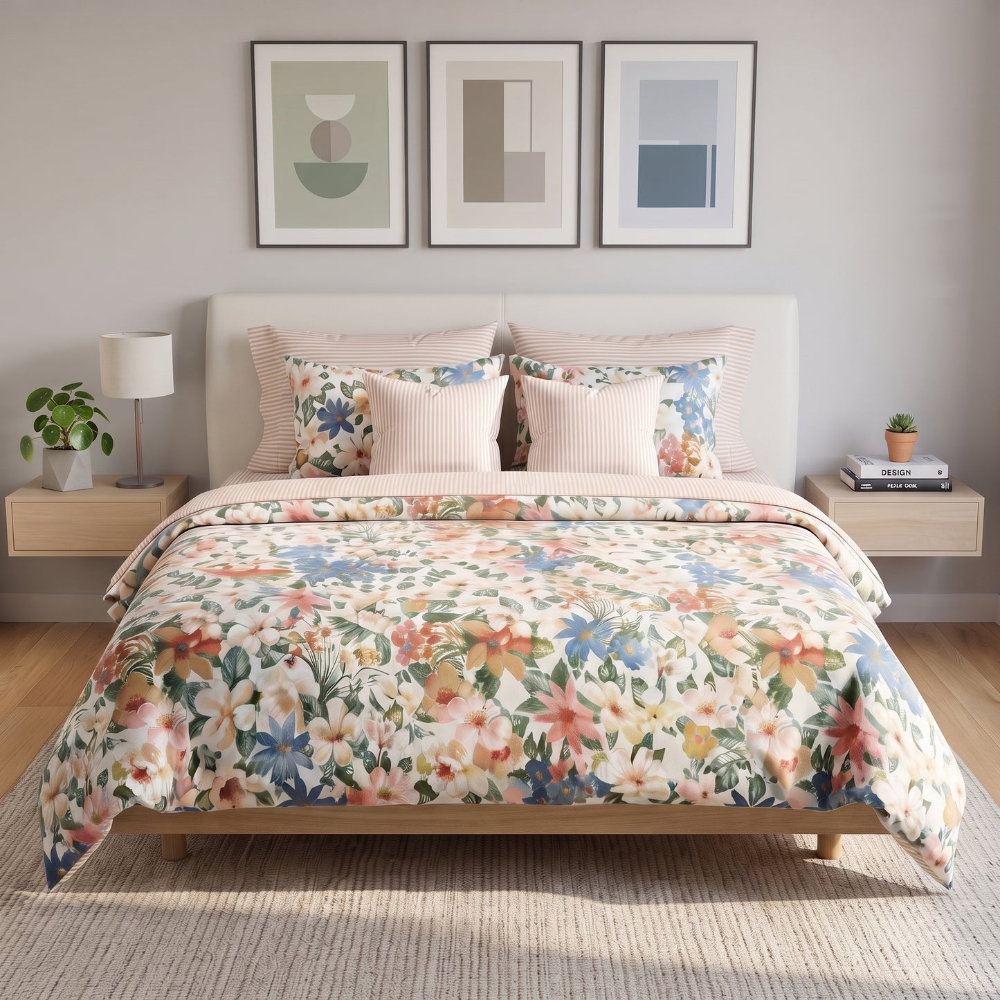 Sunlit Garden Flora Duvet Cover Set