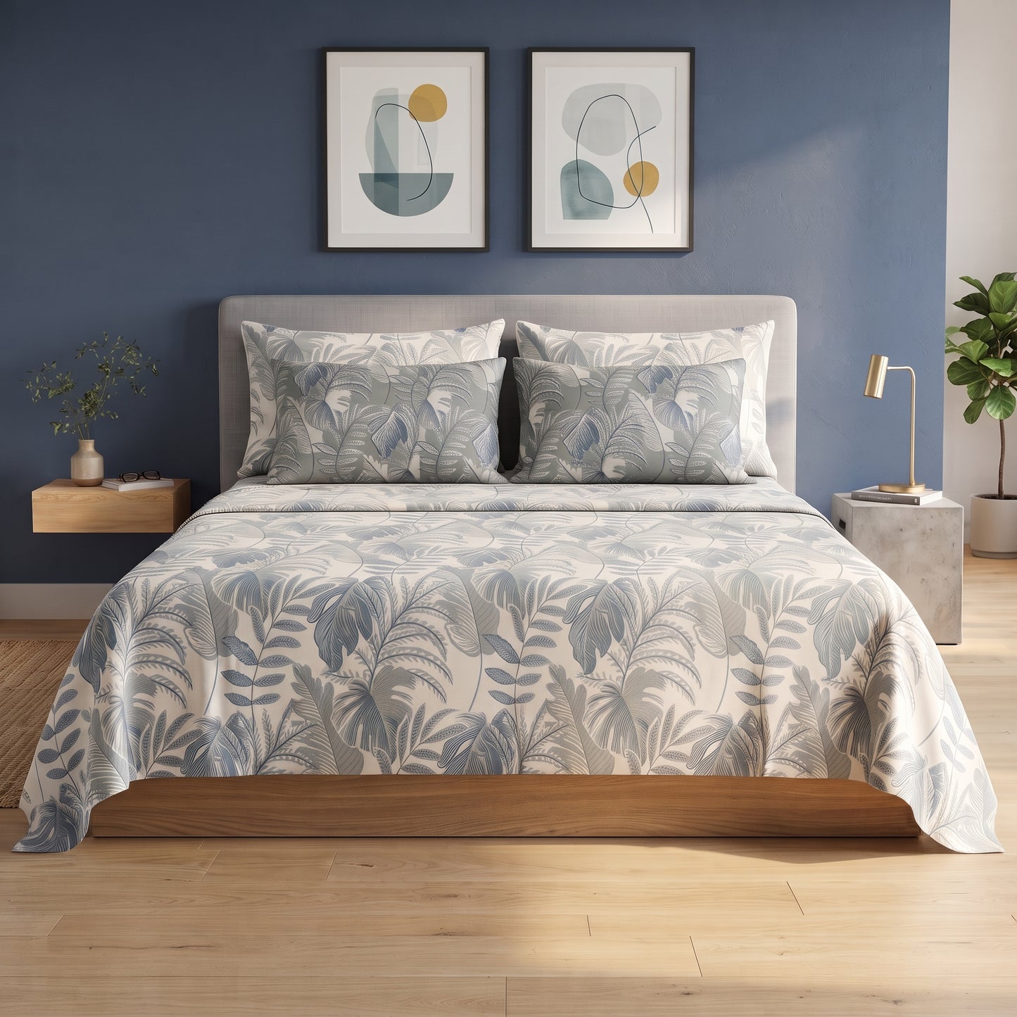 Coastal Palm Bed Sheet Set