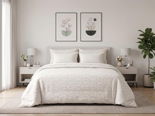 Tactile Jacquard Weaver Comforter Set