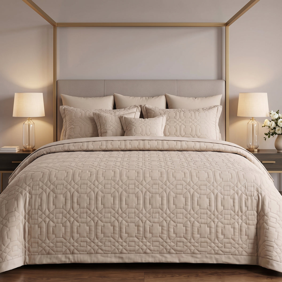 Taupe Symphony Luxury Comforter Set