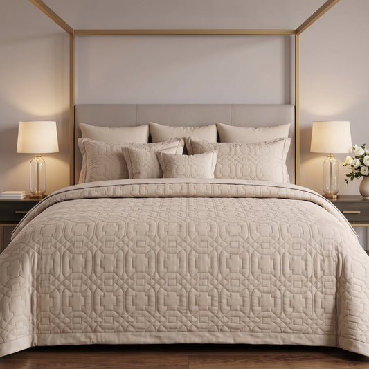 Taupe Symphony Luxury Comforter Set