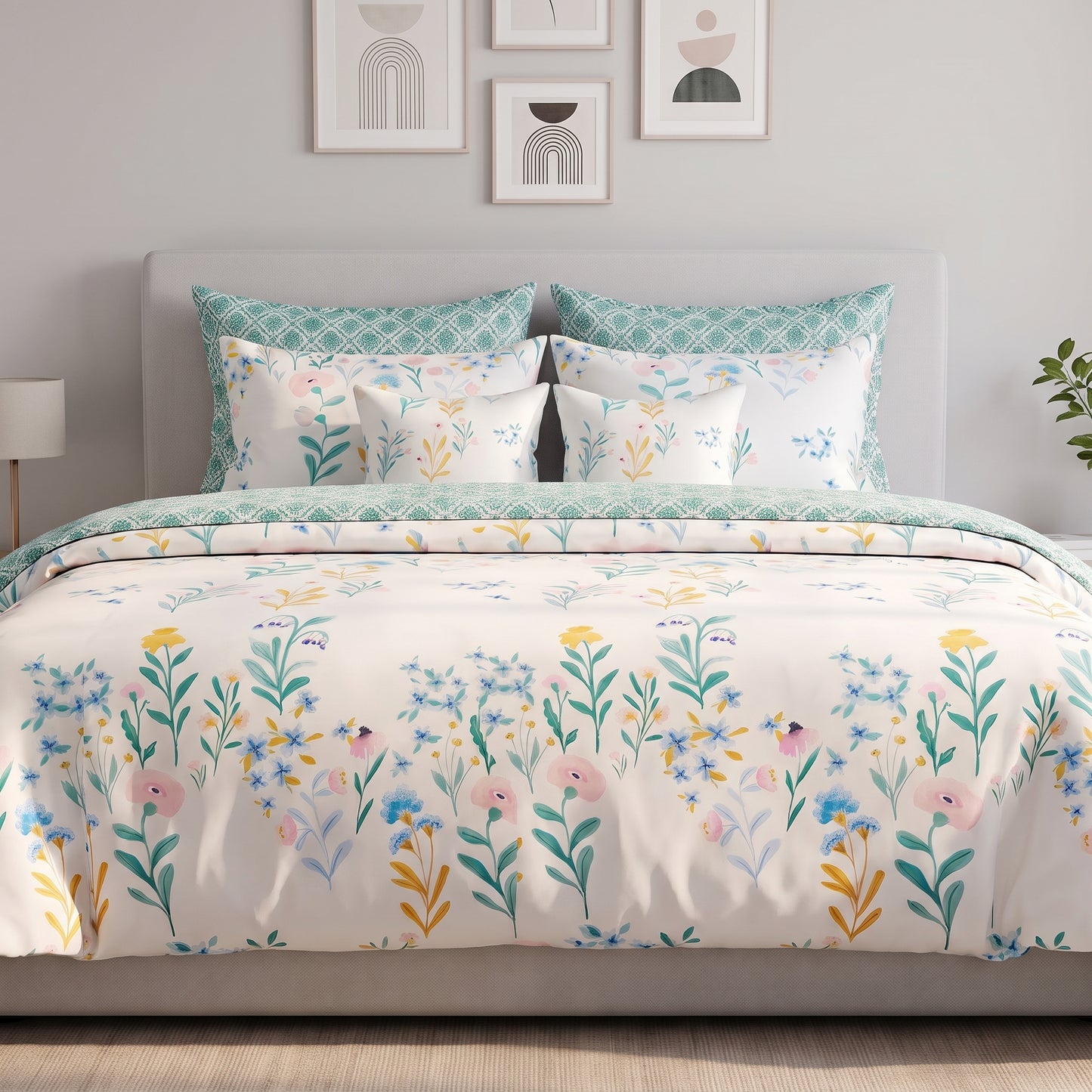 Spring Breeze Floral Duvet Cover Set