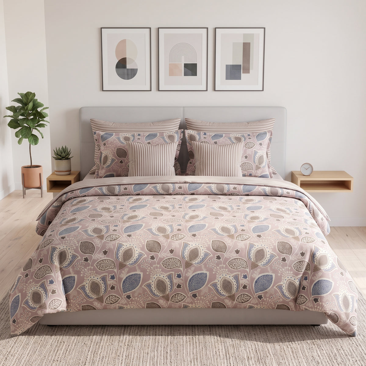 Dusty Flora Duvet Cover Set