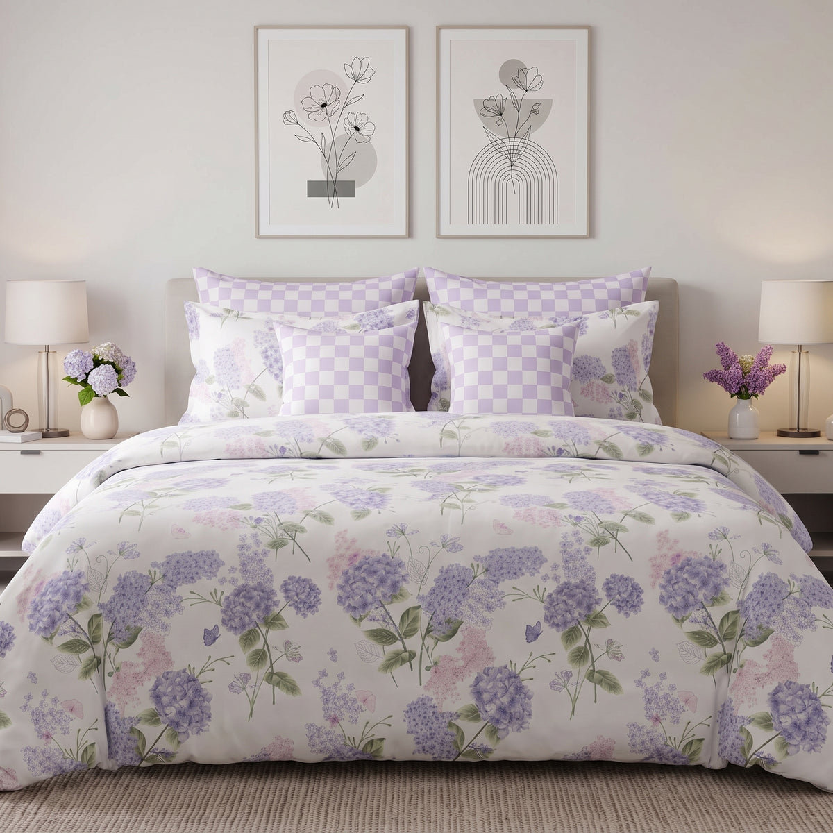 Lilac Bloom Comforter Set