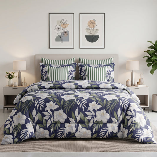 Midnight Jasmine Duvet Cover Set