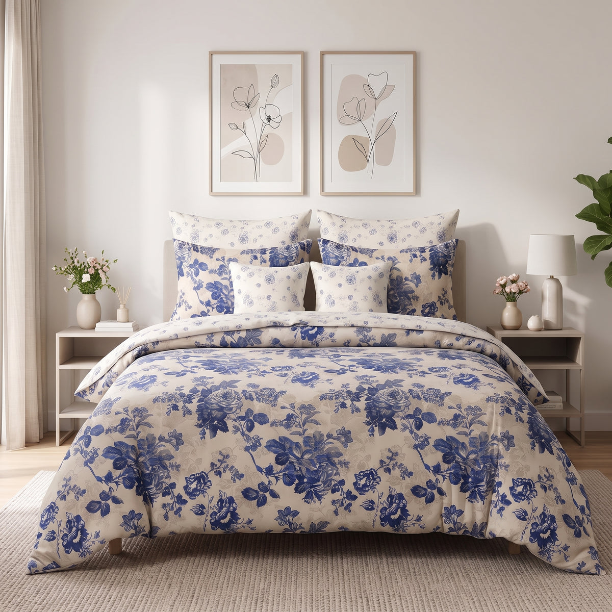French Porcelain Comforter Set