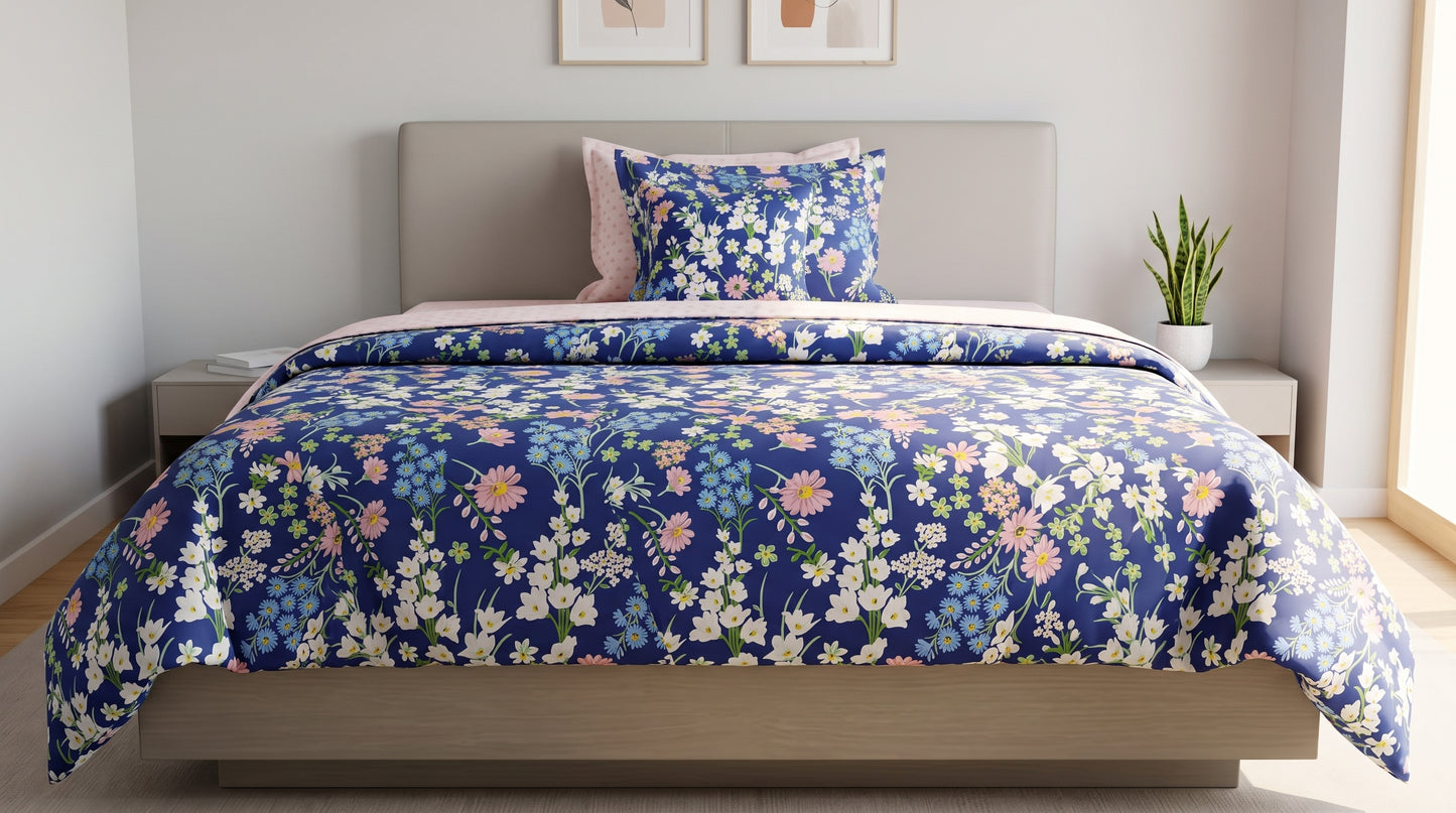 Royal Indigo Wildflower Single Size Set