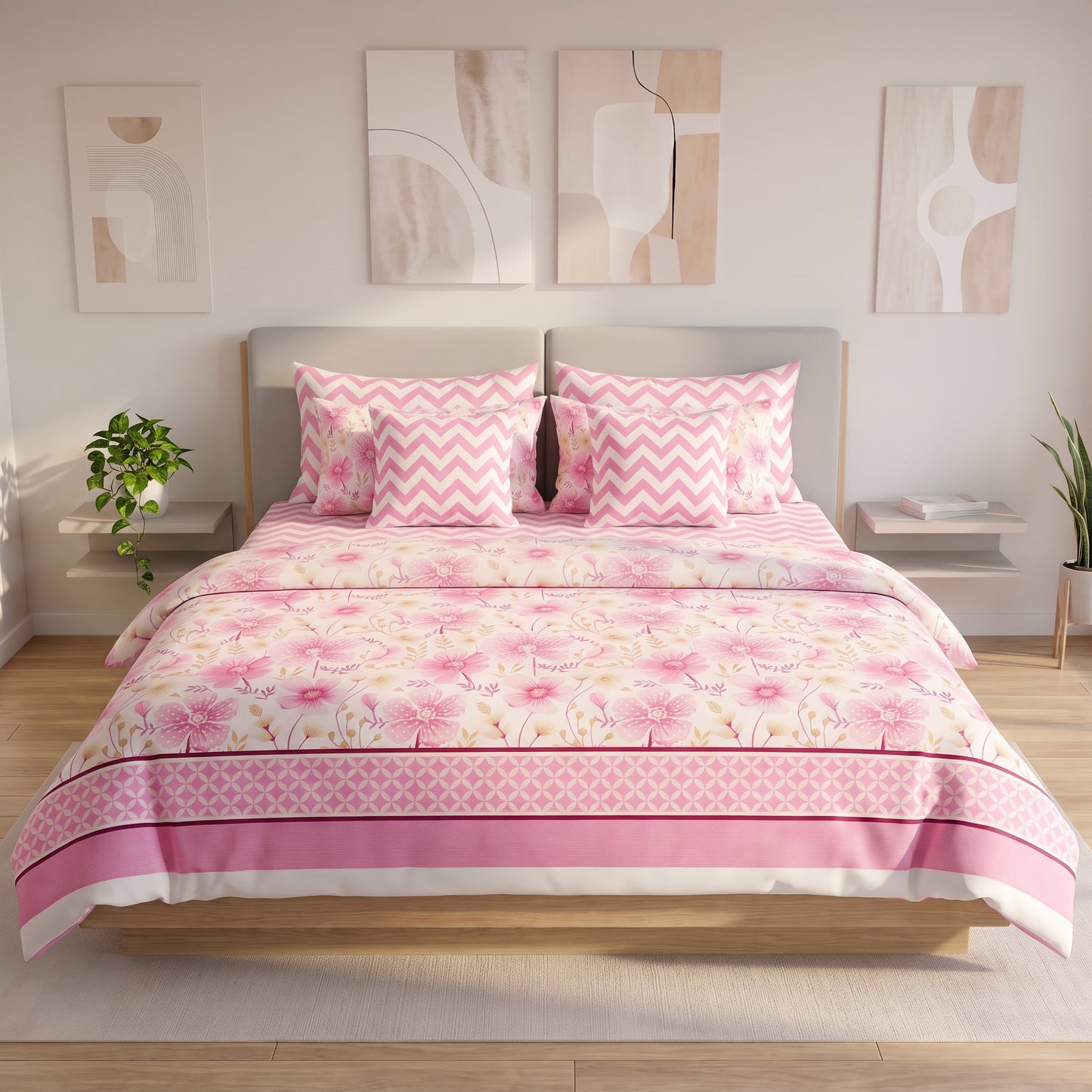 Rose Quartz Garden Comforter Set