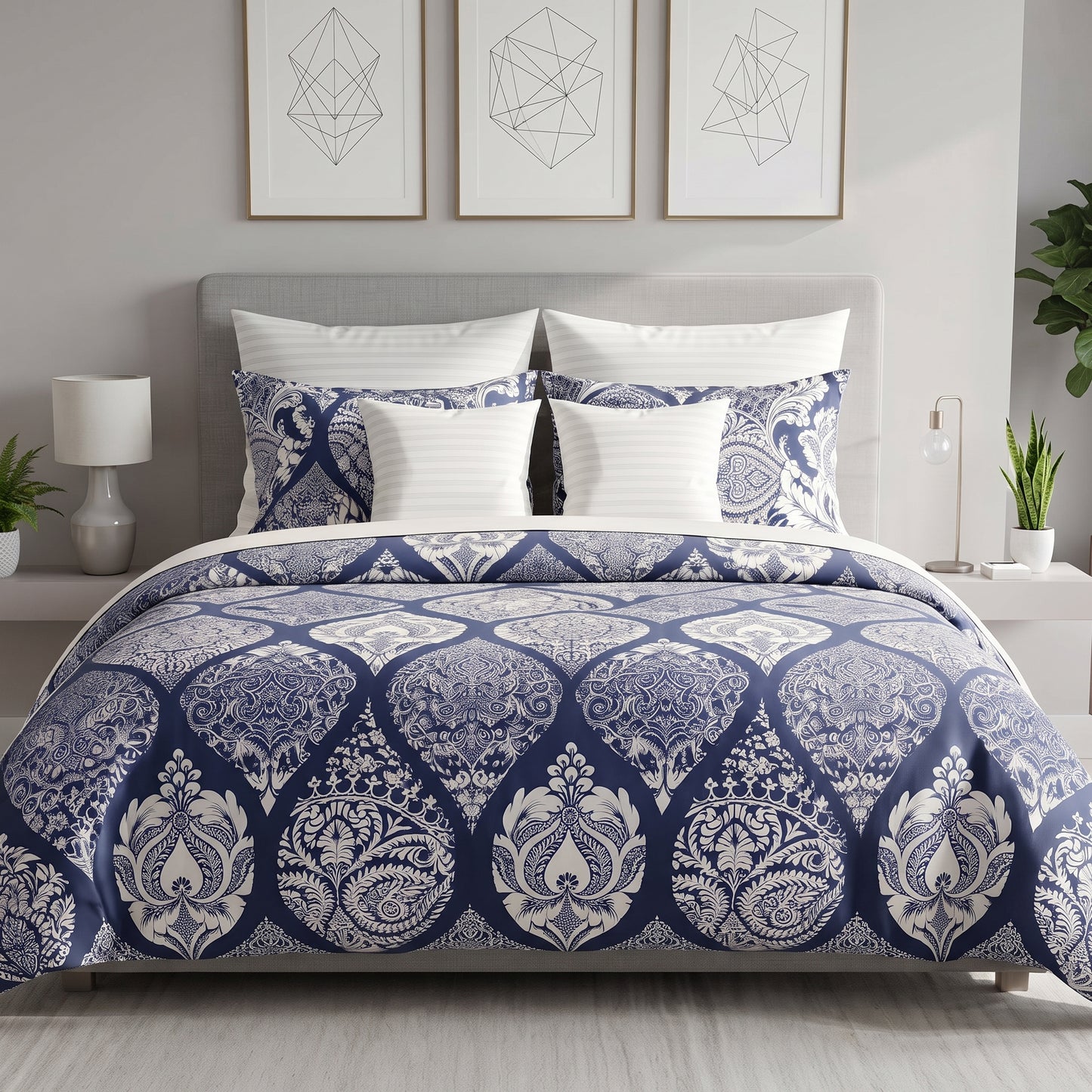 Monarch Indigo Duvet Cover Set