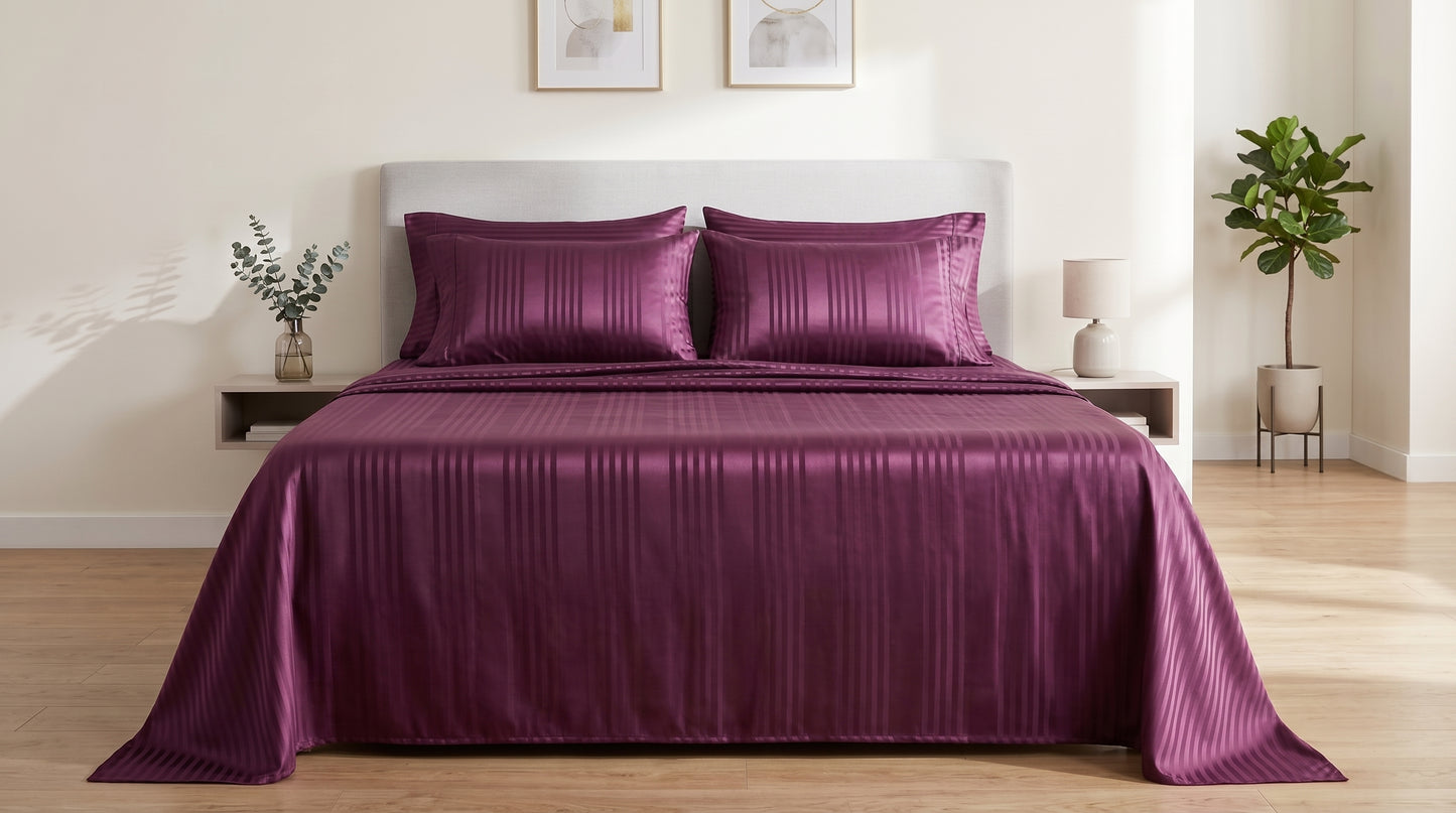 Royal Amethyst Mirage Bed Sheet Set